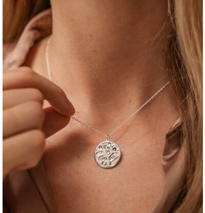 KAYA sieraden Levensboom Ketting met Naam | Ontwerp zelf