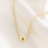 KAYA sieraden Ketting Hartje met Initiaal