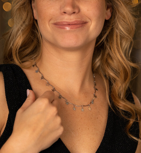 KAYA sieraden Ketting Dames ' Stars'  | Stainless Steel