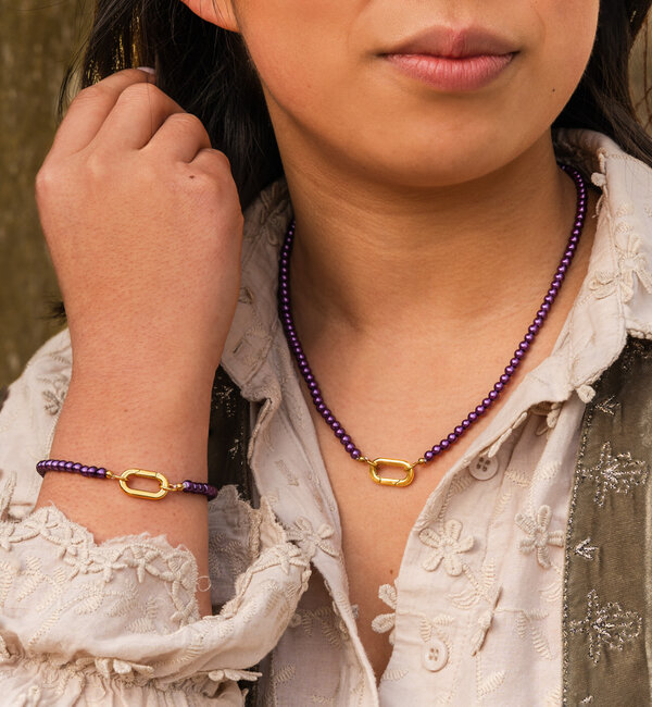 KAYA sieraden Pearl bracelet and necklace set | Choose your color