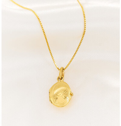 Gegraveerde sieraden Children's Necklace with Photo 'Vintage'