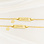 KAYA sieraden Personalized Bracelet 'Classic Bar' with Charm