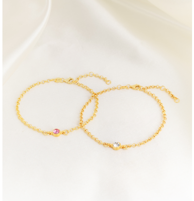 KAYA sieraden Set of Bracelets with Birthstone  - Copy