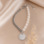 KAYA sieraden Set Parelketting en Armband met Initialen 'Olivia' | Stainless Steel
