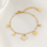 KAYA sieraden Bedelarmbandje met Hartjes | Stainless Steel