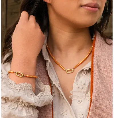 KAYA sieraden Pearl bracelet and necklace set | Choose your color