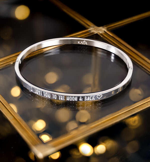 KAYA sieraden Cuff Bracelet ‘Choose your text’