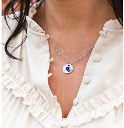 KAYA sieraden Geboortesteen met Geboortebloem Ketting I September