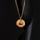 KAYA sieraden Geboortesteen- en  Bloem Ketting Januari | Stainless Steel