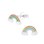 KAYA sieraden Silver children's earrings 'Rainbow'