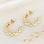 KAYA sieraden Oorringen 'Wit'  | Stainless Steel