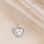 KAYA sieraden Necklace with Letter 'Heart' PavÃ©