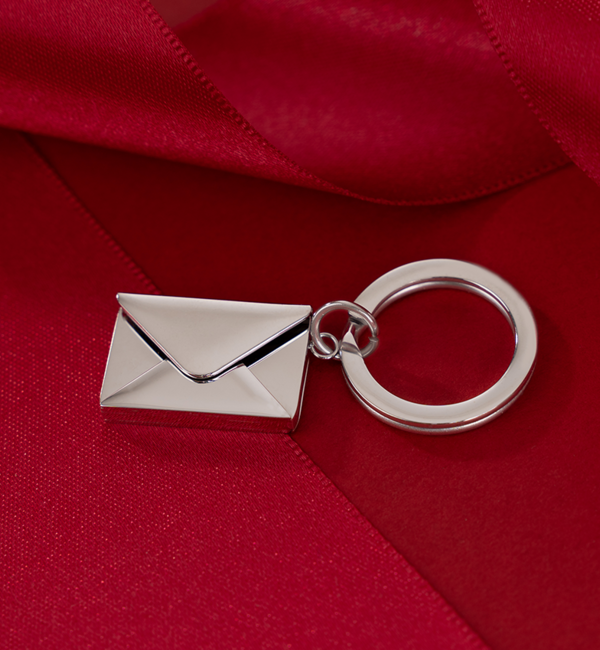 KAYA sieraden Kerst Sleutelhanger 'Brief' met gravure