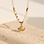 KAYA sieraden Ketting Poederroze met Schelpje