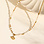 KAYA sieraden Ketting Poederroze met Schelpje