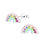 KAYA sieraden Girls’ earrings ‘Rainbow’