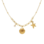 KAYA sieraden Chain necklace with shells | Stainless Steel