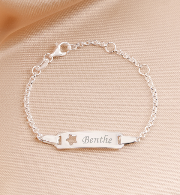 KAYA sieraden Baby gift with name | Baby bracelet with engraving