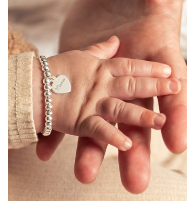KAYA sieraden Kraamcadeau met naam I Babyarmband met gravure