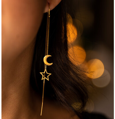 KAYA sieraden Oorbellen 'Moonlight' | Stainless Steel