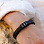 Sieraden Boys bracelet with name Leather ´Rock My World´ | Black