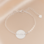 KAYA sieraden Bruids Armband 'Elegant Disc' met Gravure