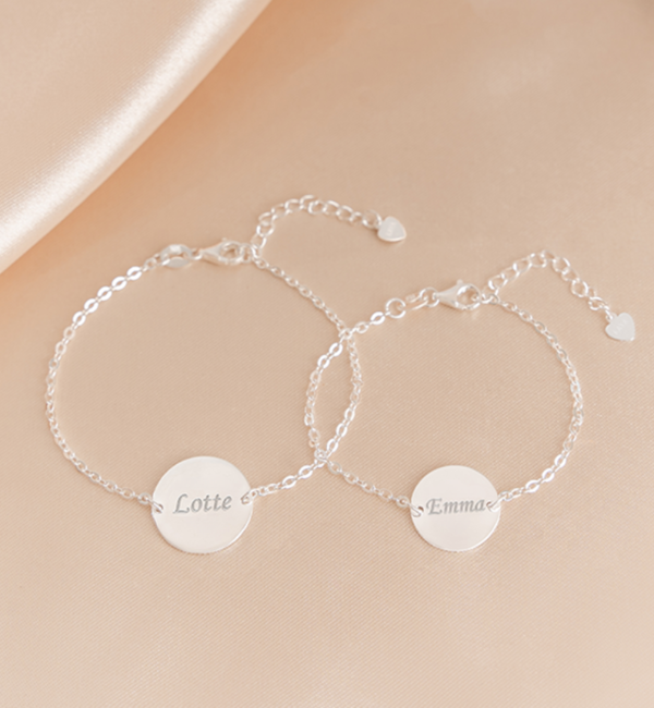 KAYA sieraden Set Armbanden 'Elegant Disc'