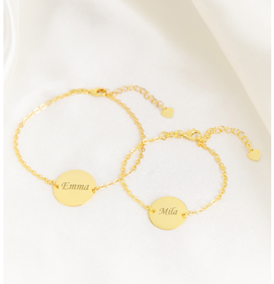 KAYA sieraden Set Bracelets 'Elegant Disc'
