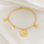 KAYA sieraden Personalized Charm Bracelet 'Beaded' Fine Jasseron | | Hand Engraved