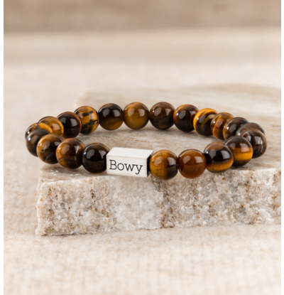 KAYA sieraden Jongens armband Tijgeroog Kralen