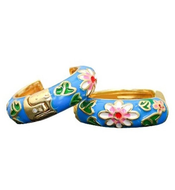 KAYA sieraden Flower hoop earrings | Stainless Steel