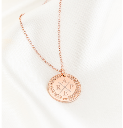 KAYA sieraden Personalized necklace with initials ‘Olivia’