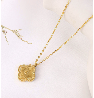 KAYA sieraden Clover Necklace 'Lucky' | Stainless Steel