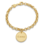 KAYA sieraden Charm Bracelet ‘Beaded’ with Engraved Charm