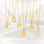 KAYA sieraden Link and Pearl Necklace with Letter | Stainless Steel - Copy
