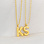 KAYA sieraden Link and Pearl Necklace with Letter | Stainless Steel - Copy