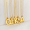 KAYA sieraden Link and Pearl Necklace with Letter | Stainless Steel - Copy