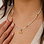 KAYA sieraden Ketting Poederroze met Schelpje