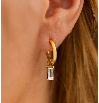 KAYA sieraden Oorringen Crystal | Stainless Steel