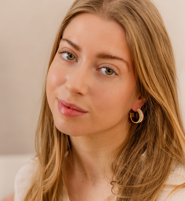 KAYA sieraden Hoop earrings ‘Candy’ | Stainless Steel