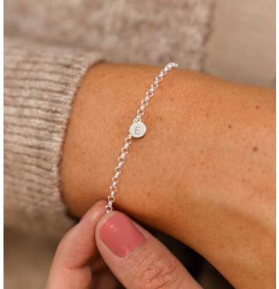 KAYA sieraden Bedelarmband 1 letter 'Initials'