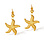 KAYA sieraden Earrings Starfish | Stainless Steel Gold