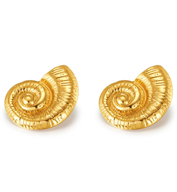 KAYA sieraden Earrings Shell Statement | Stainless Steel