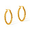 KAYA sieraden Hoop Earrings Twisted | Stainless Steel Gold