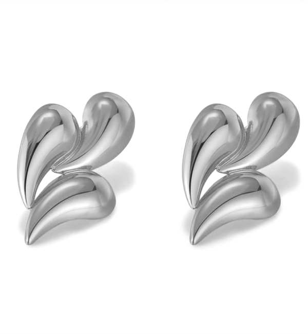 KAYA sieraden Drop Earrings with Three Drops | Stainless Steel