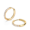 KAYA sieraden Earrings with stones 12mm | Stainless Steel