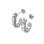 KAYA sieraden Statement oorringen met Kristallen | Stainless Steel