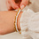 KAYA sieraden Double Bracelet with Links and Pearls | Stainless Steel