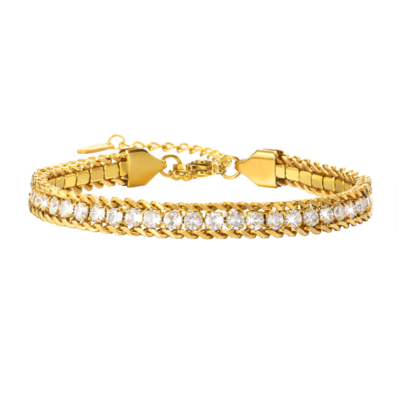 KAYA sieraden Luxury tennis bracelet | Stainless Steel