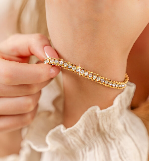 KAYA sieraden Luxury tennis bracelet | Stainless Steel